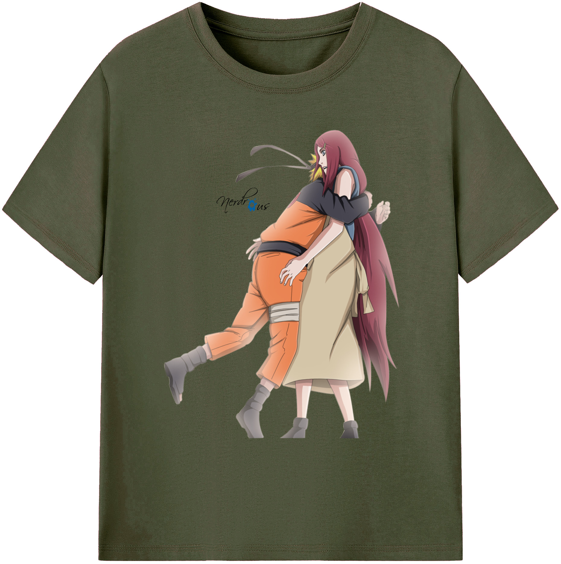 （画像用） NARUTO -ナルト- うずまき ナルト Uzumaki Naruto 綿100％ メンズ半袖Tシャツ｜肌触りやわらか＆通気性